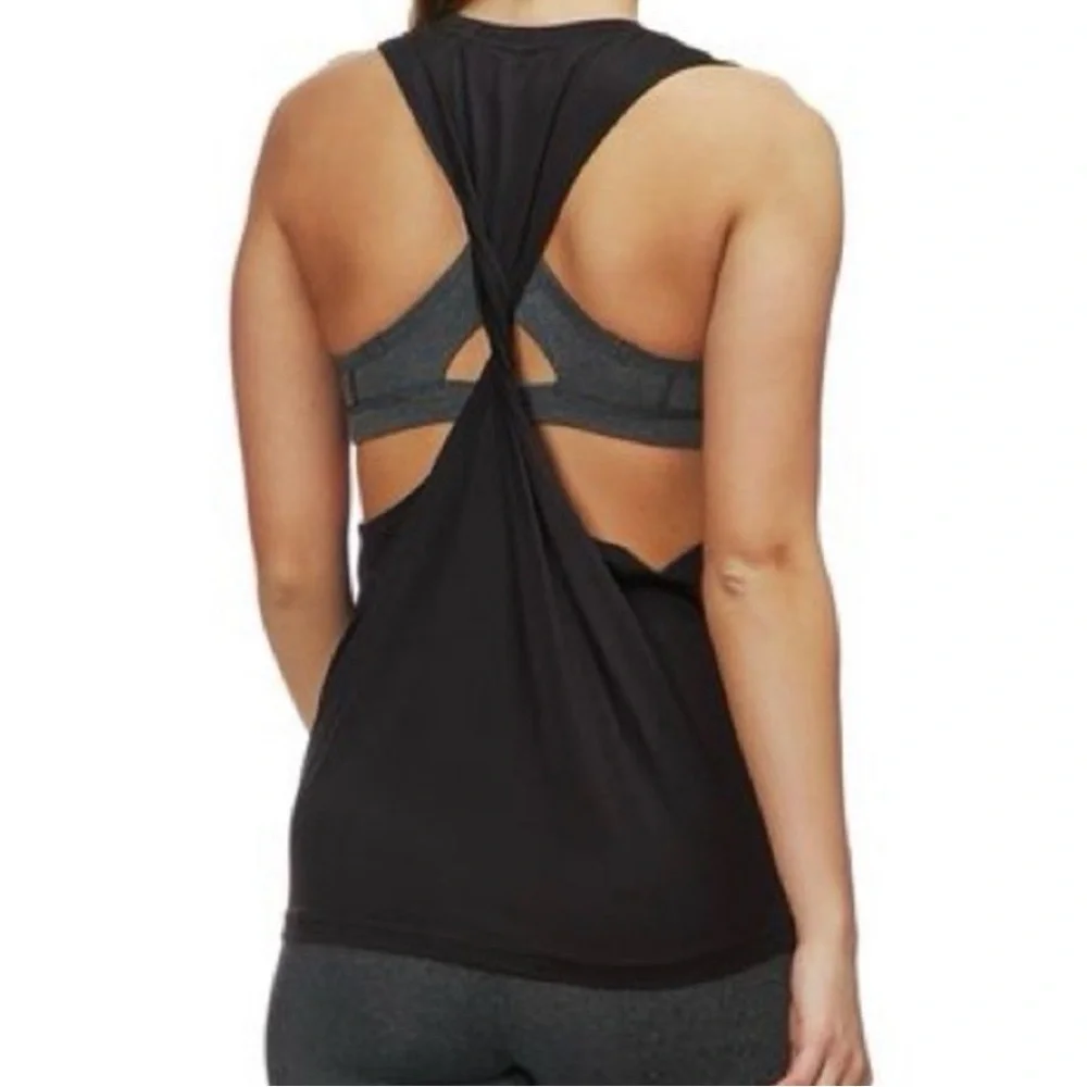Vuori Trinity Twist Back Racerback Tank Top Black Women’s Size Small - Picture 6 of 9